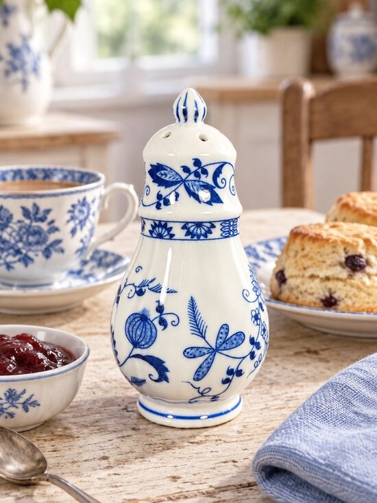 Other - Vintage Norman Rockwell Museum Blue & White Fine China Shaker Japan